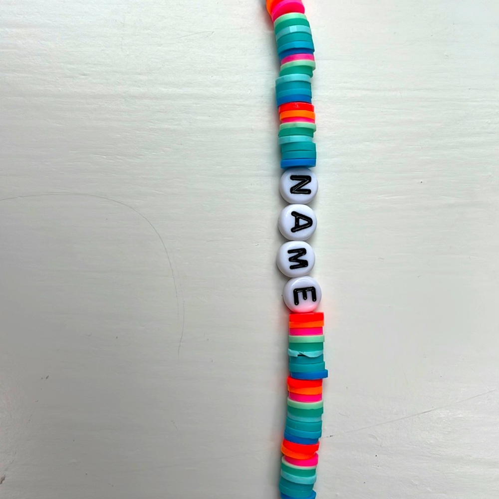 Homemade customizable bracelet made with love and effort!